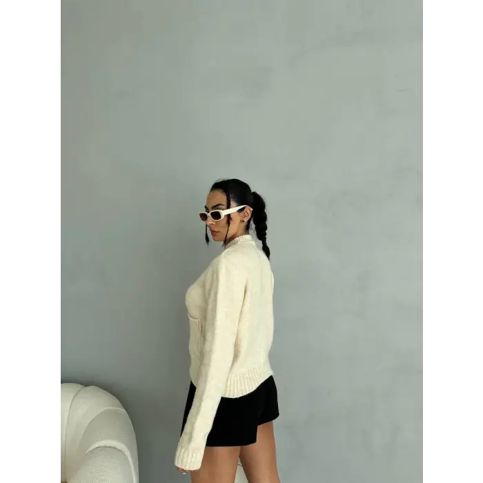 Cepli triko kazak krem