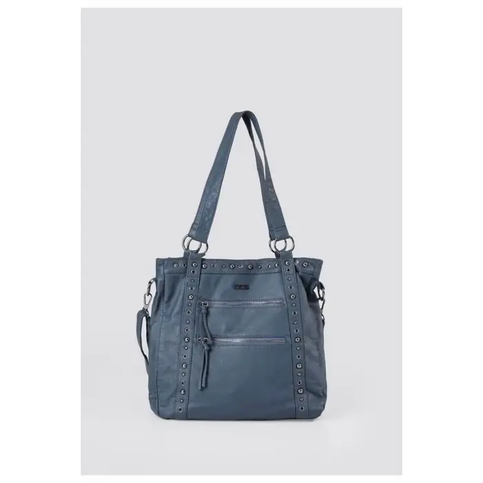 Çetya Mavi Cilt Omuz Çantası