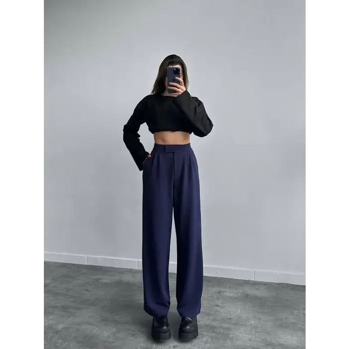 Cırtlı palazzo pantolon