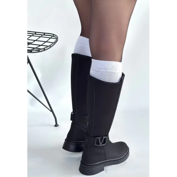 Diona Siyah Nubuk Çizme