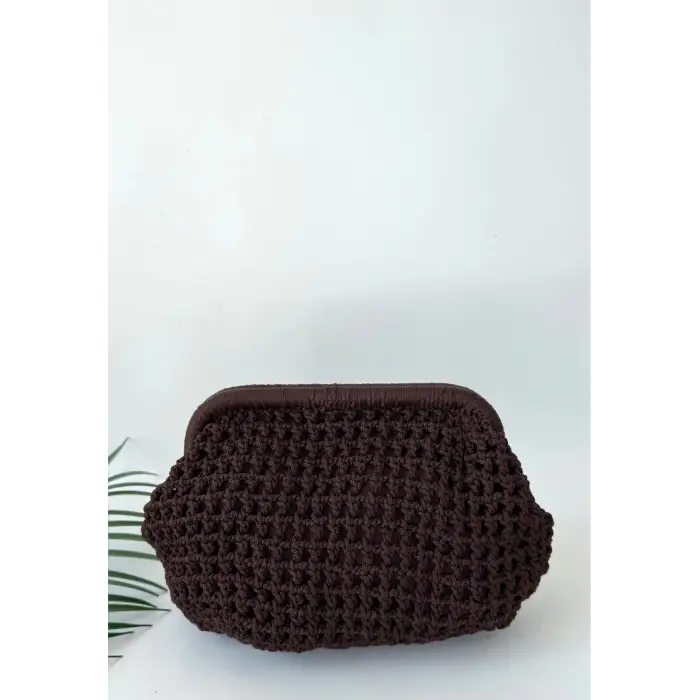 Froy Kahve Rengi  Örgü Çanta