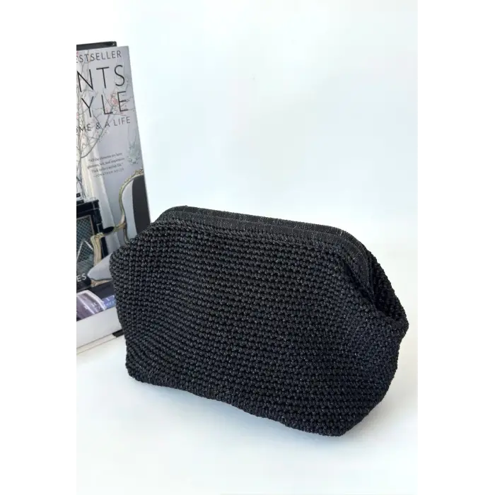 Froy Siyah Örgü Çanta