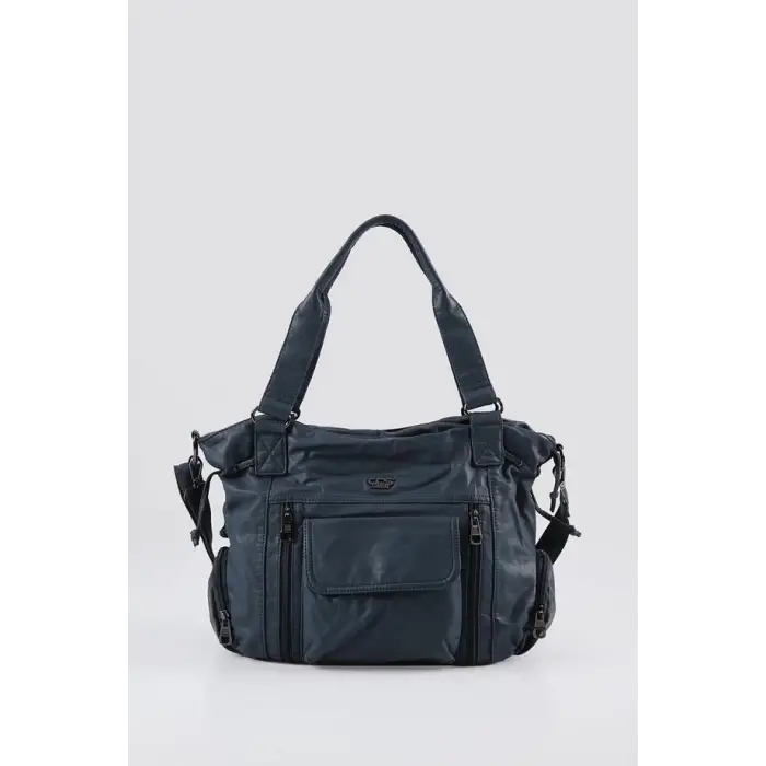 Giwer Mavi Cilt Omuz Çantası