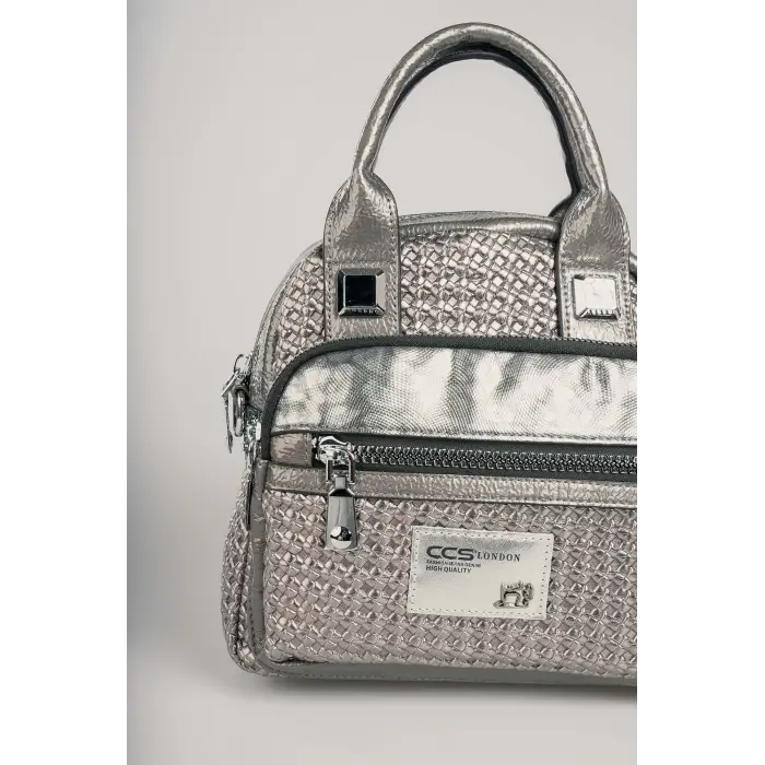 Karen Gri Cilt Omuz Çantası