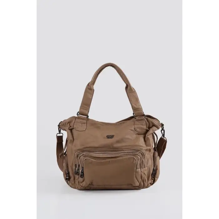 Katti Vizon Cilt Omuz Çantası