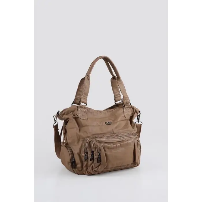 Katti Vizon Cilt Omuz Çantası