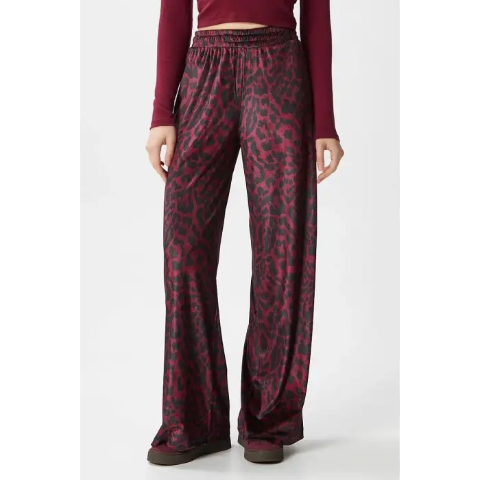 Leopar desen pantolon