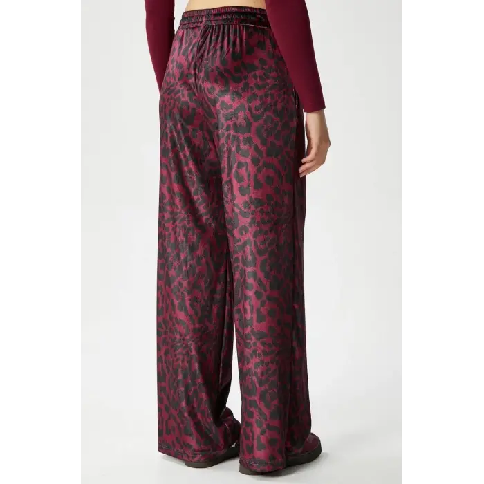 Leopar desen pantolon
