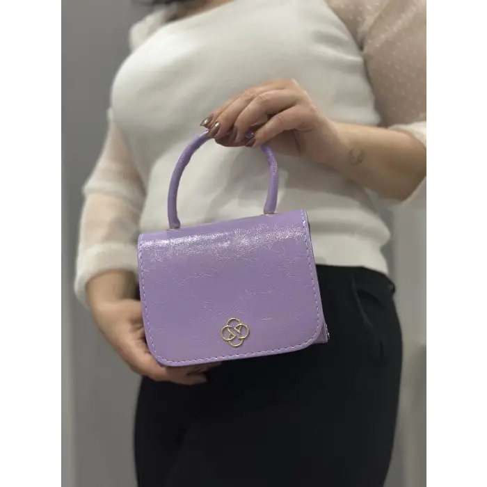 Lila cilt krash çanta