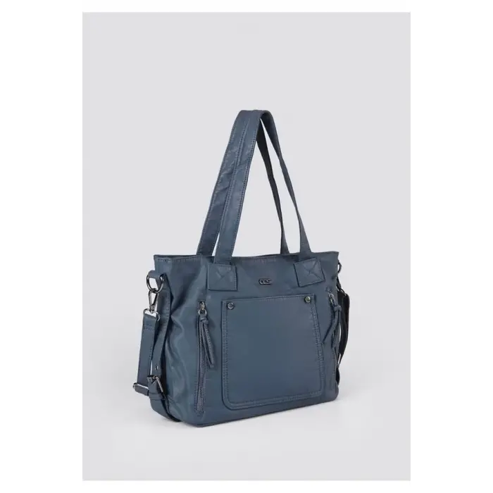 Lonti Mavi Cilt Omuz Çantası