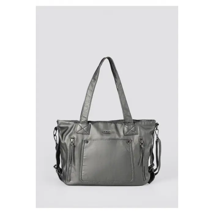 Lonti Platin Cilt Omuz Çantası