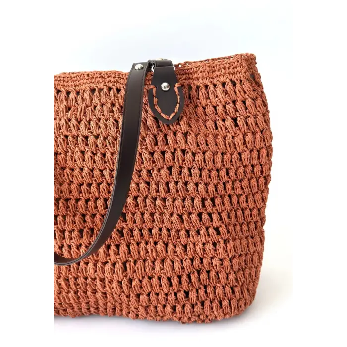 Loty Turuncu Örgü Çanta