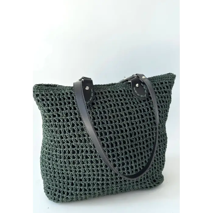 Loty Yeşil Örgü Çanta
