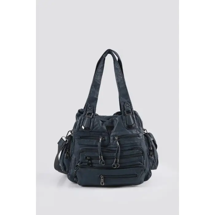 Miver Mavi Cilt Omuz Çantası