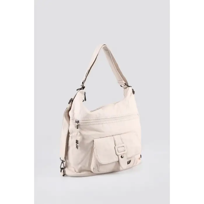 Mower Bej Cilt Omuz Çantası