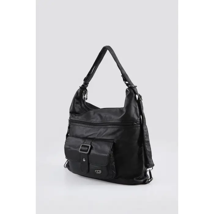 Mower Siyah Cilt Omuz Çantası