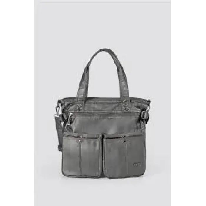 Opey Gri Cilt Omuz Çantası