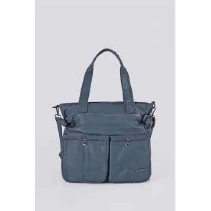 Opey Mavi Cilt Omuz Çantası