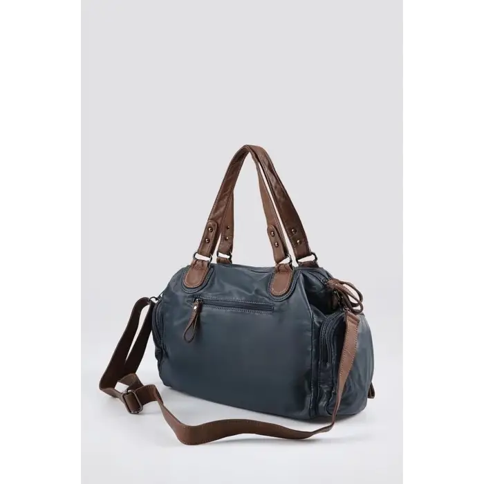 Orten Mavi Cilt Omuz Çantası