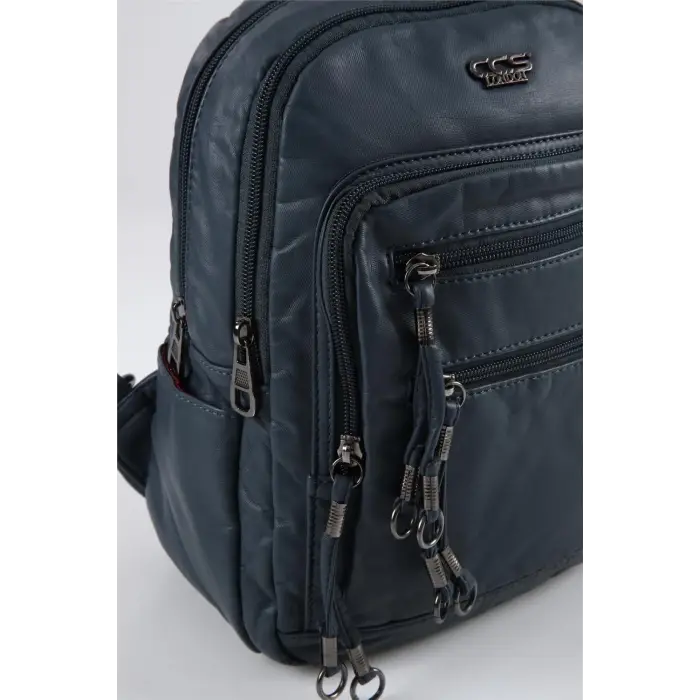 Owert Siyah Cilt Sırt Çantası