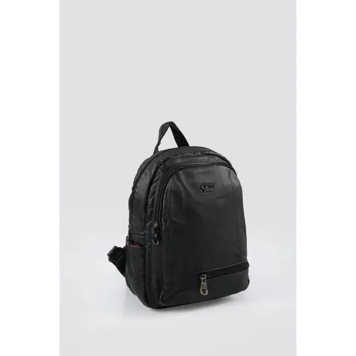 Rior Siyah Cilt Sırt Çantası