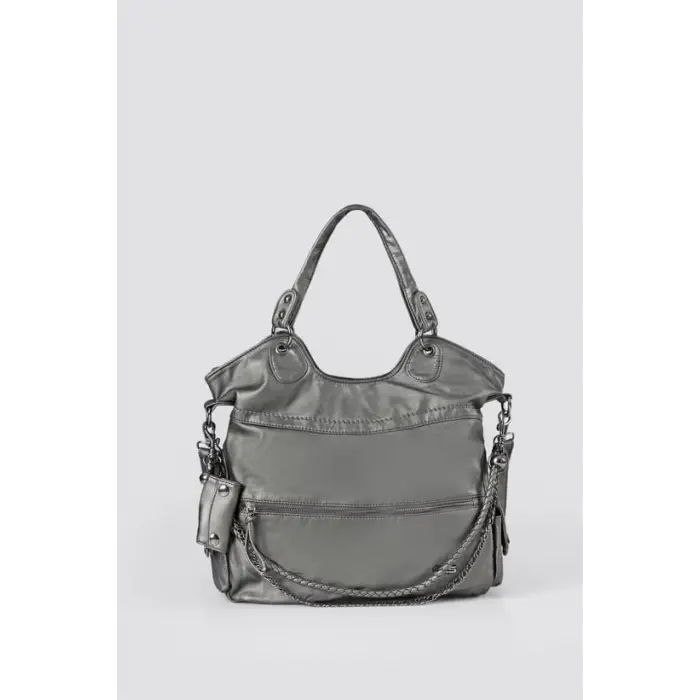 Silla Gri Cilt Omuz Çantası