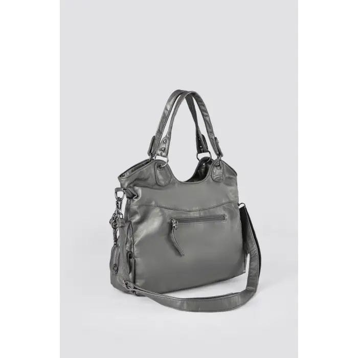 Silla Gri Cilt Omuz Çantası