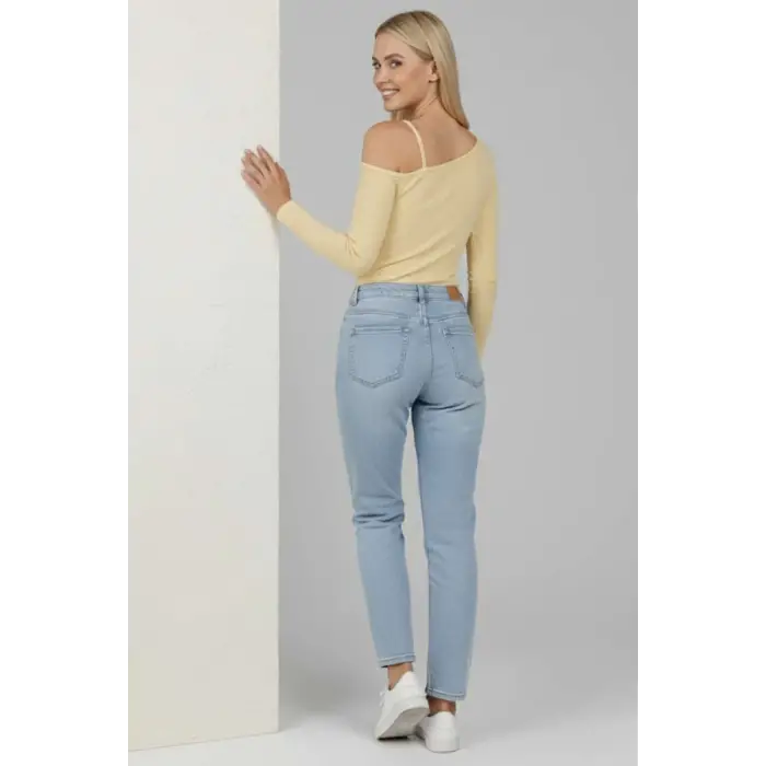 Tek Omuz İpli Bluz Sarı T4328