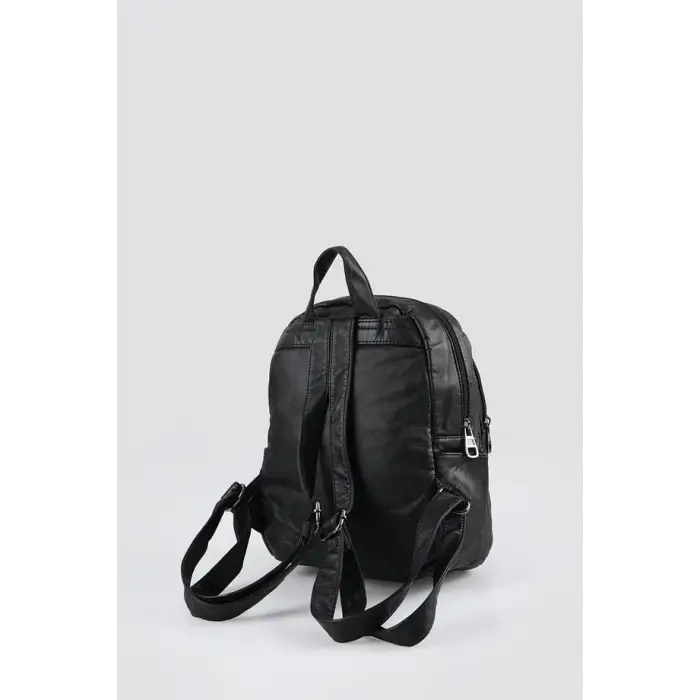 Tiar Siyah Cilt Sırt Çantası