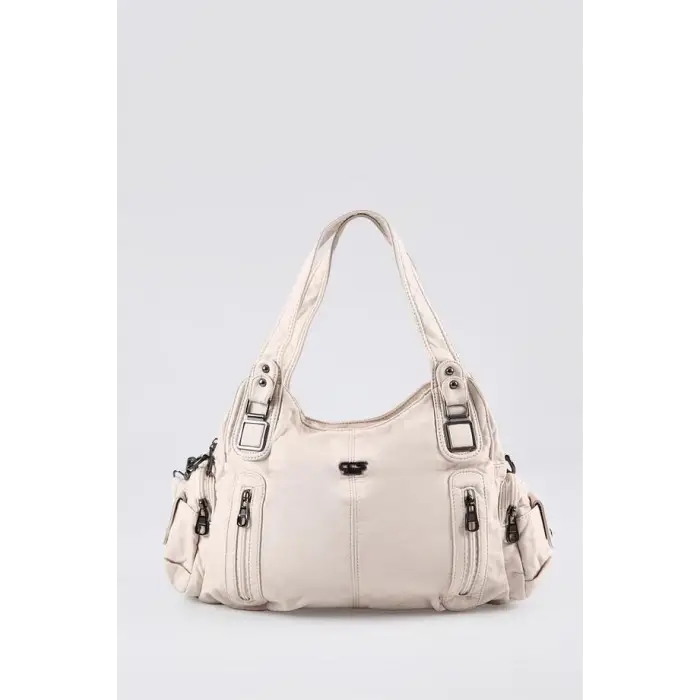 Tiwe Bej Cilt Omuz Çantası