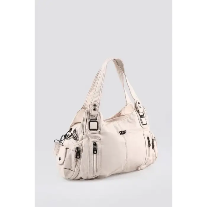 Tiwe Bej Cilt Omuz Çantası