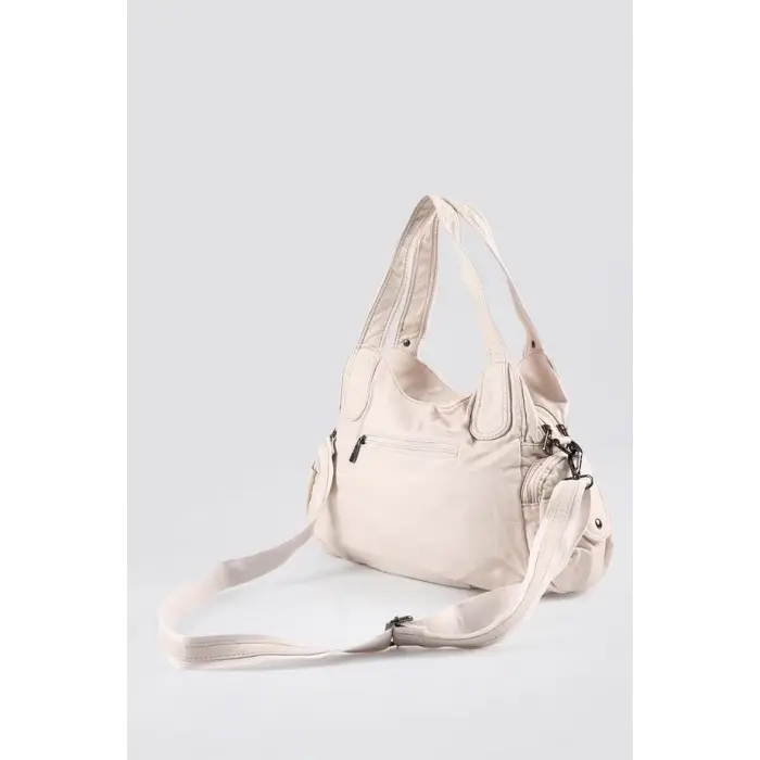 Tiwe Bej Cilt Omuz Çantası