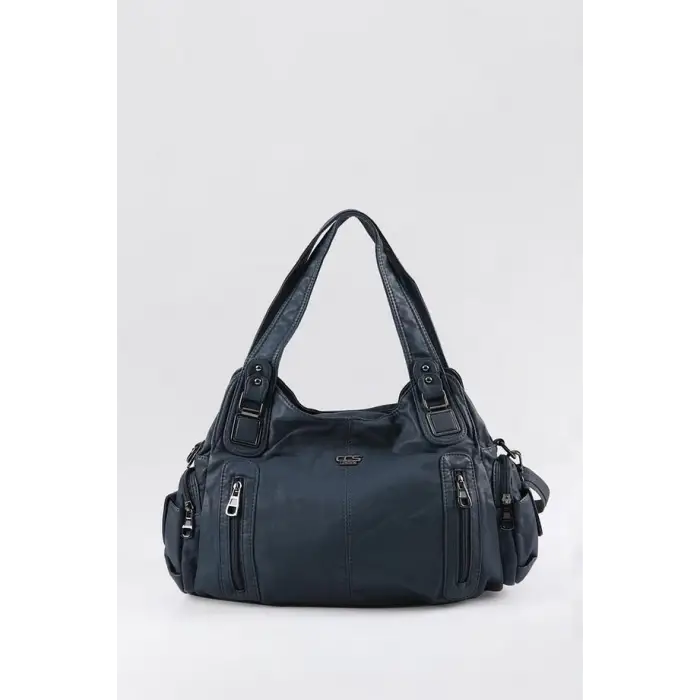 Tiwe Mavi Cilt Omuz Çantası