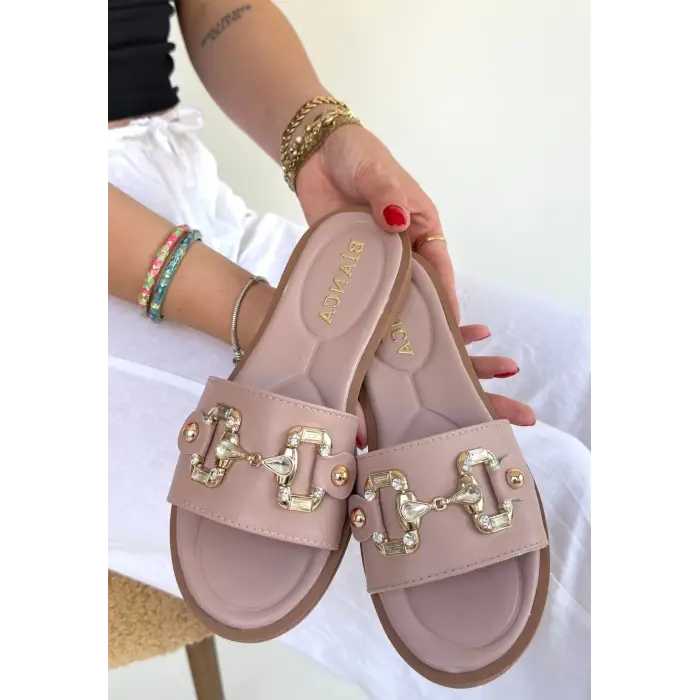 Toha Pudra Cilt Tokalı Terlik