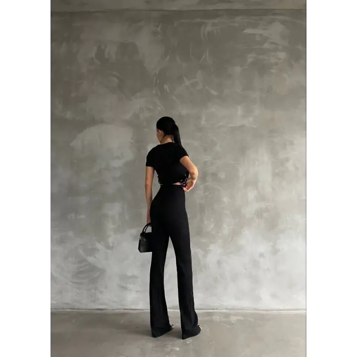 Yanları tüneli takım siyah s3161