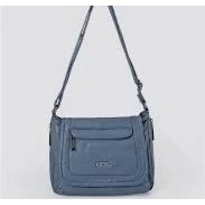 Ziwen Mavi Cilt Omuz Çantası