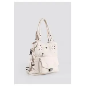 Asin Bej Cilt Omuz Çantası