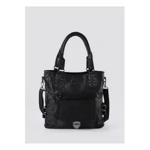 Asin Siyah Cilt Omuz Çantası