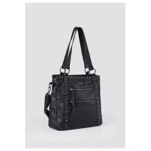 Çetya Siyah Cilt Omuz Çantası