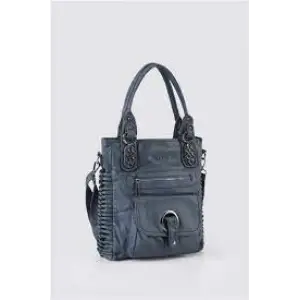 Deay Mavi Cilt Omuz Çantası