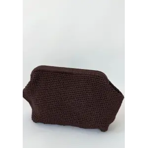 Froy Acı Kahve Örgü Çanta