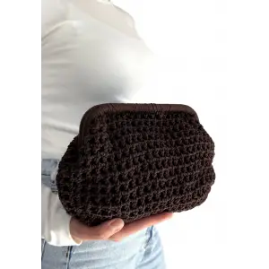 Froy Kahve Rengi  Örgü Çanta