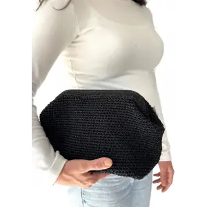 Froy Siyah Örgü Çanta