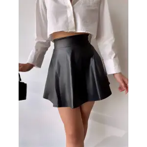 Kısa deri çan etek h26599