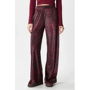 Leopar desen pantolon