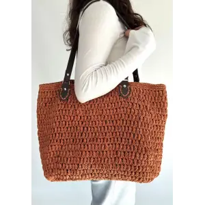 Loty Turuncu Örgü Çanta