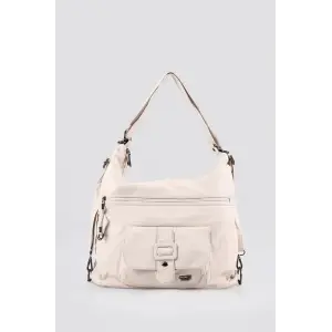 Mower Bej Cilt Omuz Çantası