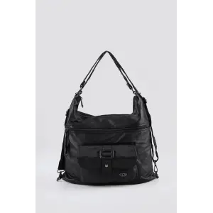 Mower Siyah Cilt Omuz Çantası