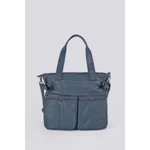 Opey Mavi Cilt Omuz Çantası