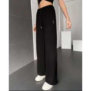 palazzo pantolon siyah